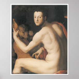 Póster Retrato duque medici de I Cosimo de " como Orfeo
