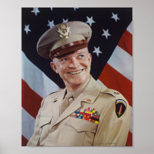 Póster Retrato Dwight D Eisenhower