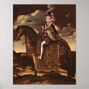 Póster Retrato ecuestre de Enrique IV