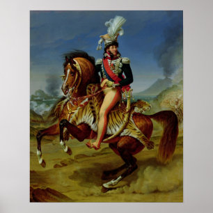 Póster Retrato ecuestre de Joachim Murat 1812