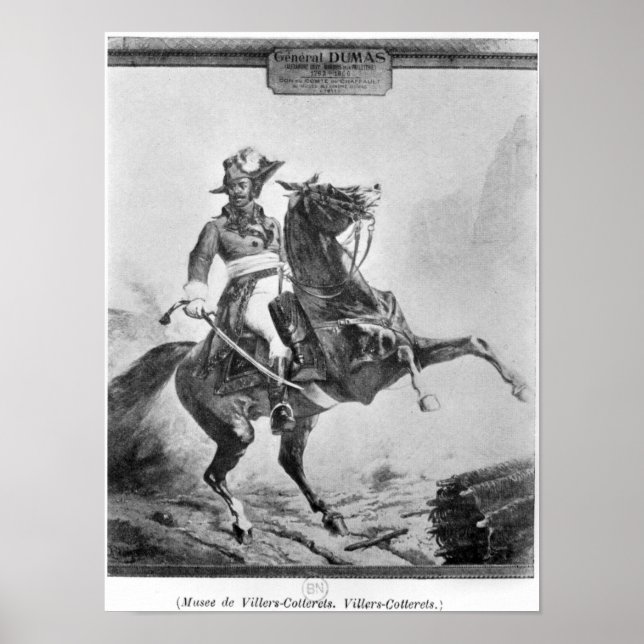 Póster Retrato ecuestre de Thomas Alexandre (Frente)