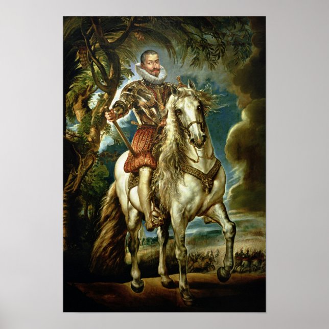 Póster Retrato ecuestre del duque de Lerma 1603 (Frente)