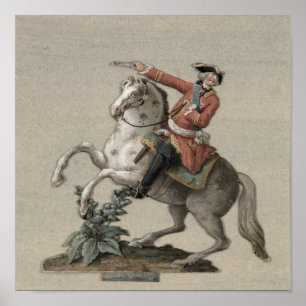 Póster Retrato ecuestre del Príncipe Carlos