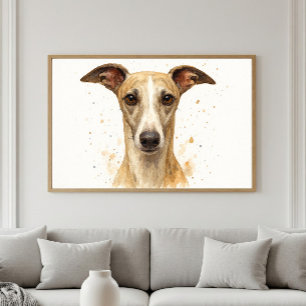 Póster Retrato Elegante de color de agua de azúcares