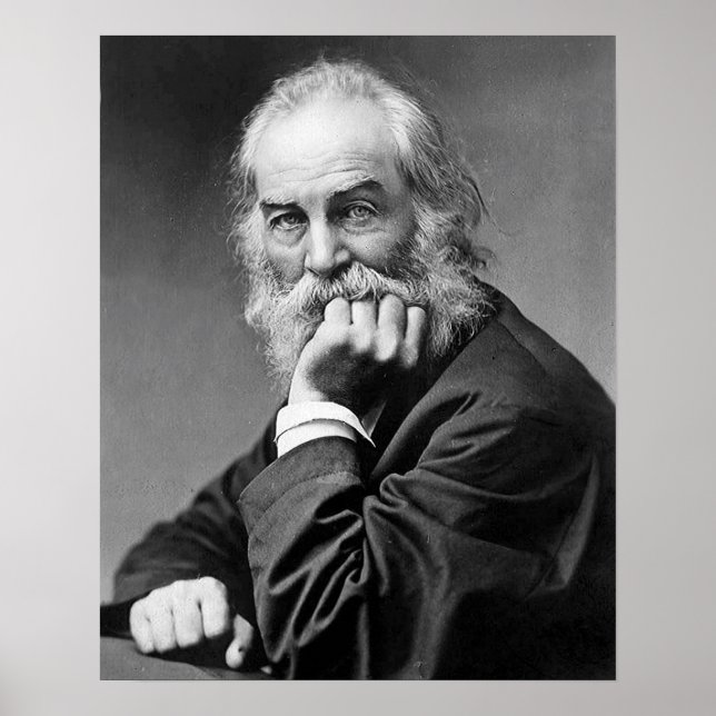 Póster Retrato esencial de Walt Whitman, 50 años (Frente)