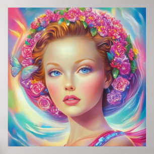 Póster Retrato etéreo de la corona