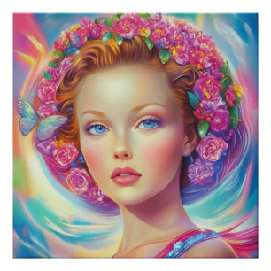 Póster Retrato etéreo de la corona