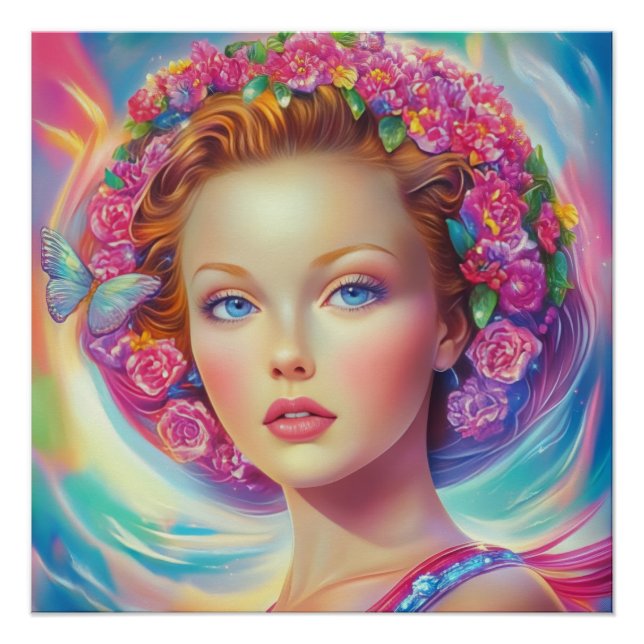 Póster Retrato etéreo de la corona (Anverso)