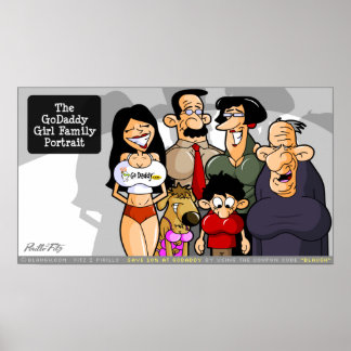 Póster Retrato familiar de GoDaddy Chica