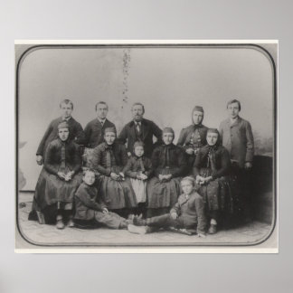 Póster Retrato familiar inmigrante