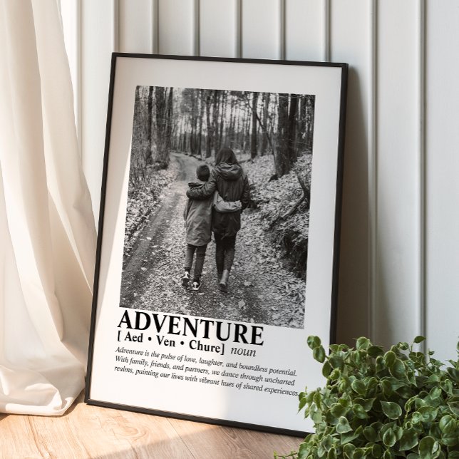 Póster Retrato familiar personalizado de foto de mensaje  (Subido por el creador)