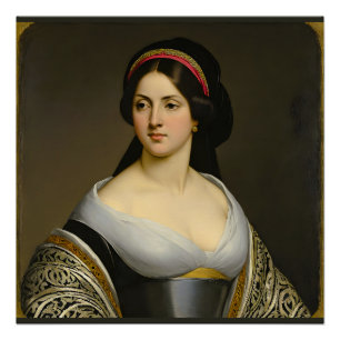 Póster Retrato femenino de "Isabella Marie Rousseau"