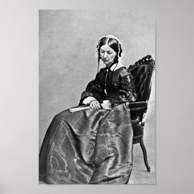 Póster Retrato Florence Nightingale - 1854 (Frente)