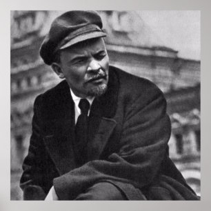 Póster Retrato fotográfico de Lenin