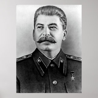 Póster Retrato fotográfico de Stalin
