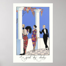 Póster Retrato francés vintage