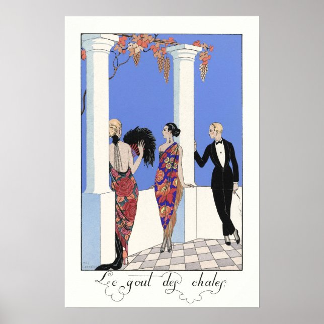 Póster Retrato francés vintage (Frente)