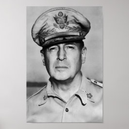 Póster Retrato general Douglas MacArthur