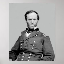 Póster Retrato general William Tecumseh Sherman - 1864