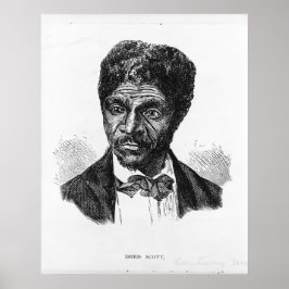 Póster Retrato grabado de Dred Scott, afroamericano