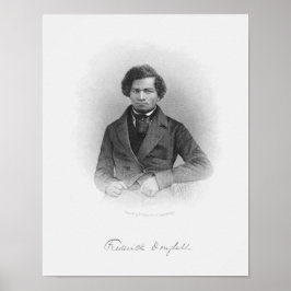 Póster Retrato grabado de Frederick Douglass