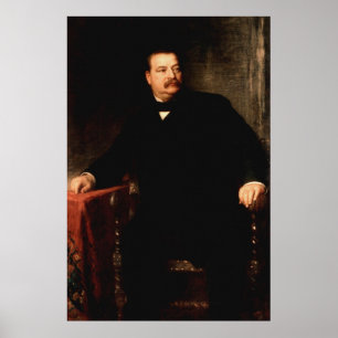 Póster Retrato GROVER CLEVELAND de Eastman Johnson Print