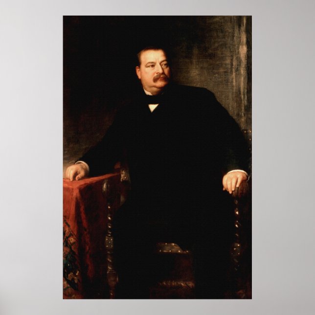 Póster Retrato GROVER CLEVELAND de Eastman Johnson Print (Frente)