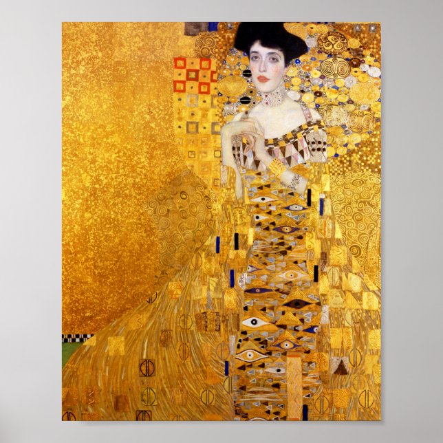 Póster Retrato Gustav Klimt de Adele Bloch-Bauer I (Frente)