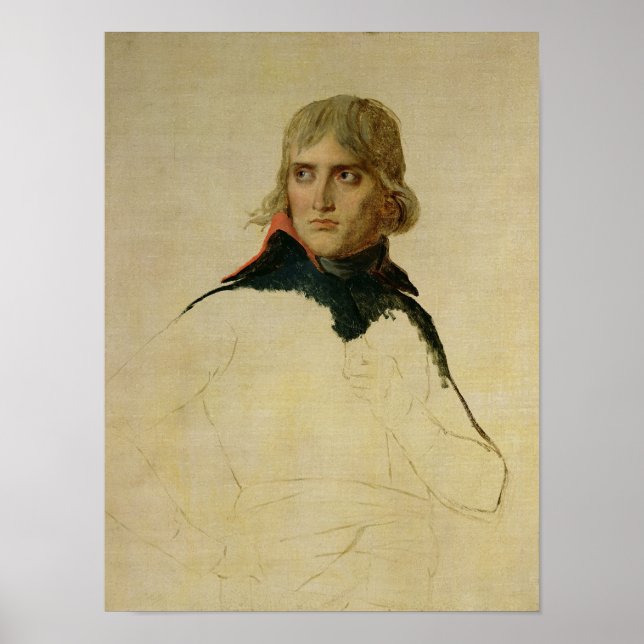 Póster Retrato inconcluso del General Bonaparte (Frente)