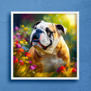 Póster Retrato inglés estilo impresionista
