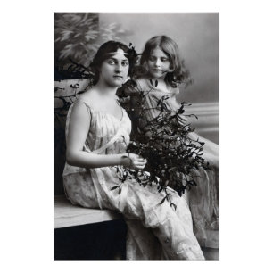 Póster Retrato inmaduro de madre e hija