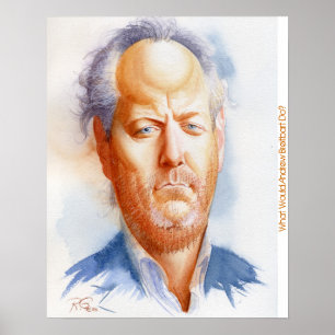 Póster Retrato inspirador de Andrew Breitbart