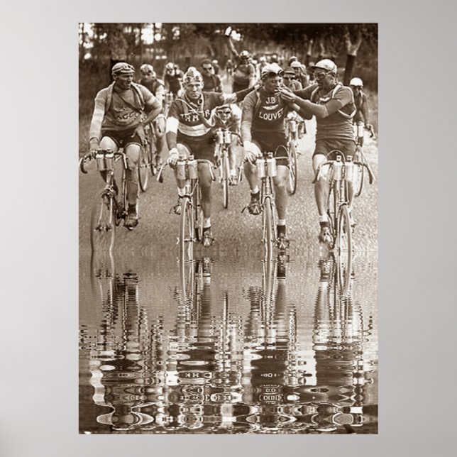 PÓSTER RETRATO INTIMADO DEL REFLEJO DE TOUR DE FRANCE (Frente)