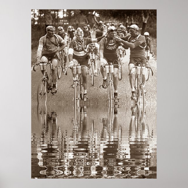 Póster RETRATO ÍNTIMO DEL TOUR DE FRANCIA Reflexión (Frente)