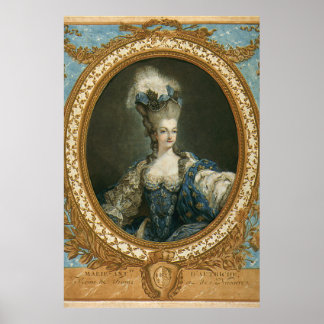 Póster Retrato Janinet de Marie-Antoinette Bella Artes