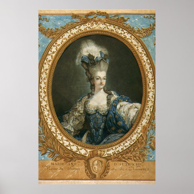 Póster Retrato Janinet de Marie-Antoinette Bella Artes (Frente)