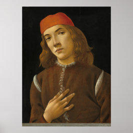 Póster Retrato juvenil - Sandro Botticelli Bella Artes Po