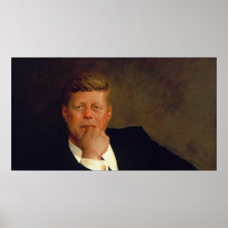 Póster Retrato Kennedy en la Casa Blanca de Biden