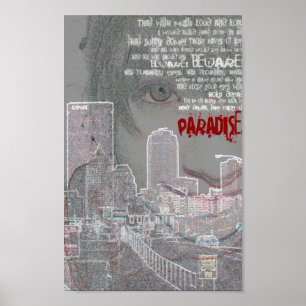 Póster retrato kubla khan paradise