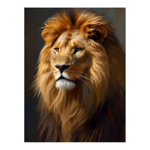Retrato majestuoso de león
