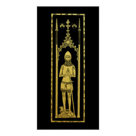 Póster Retrato Medieval Inglés 1355 John, Lord Cobham