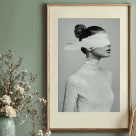 Póster Retrato minimalista Resumen Blindada