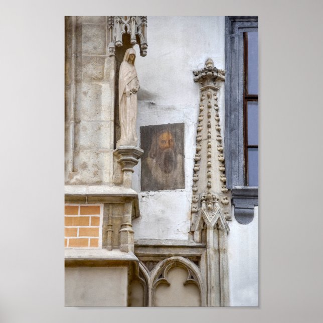 Póster Retrato misterioso en el ayuntamiento de Bratislav (Frente)