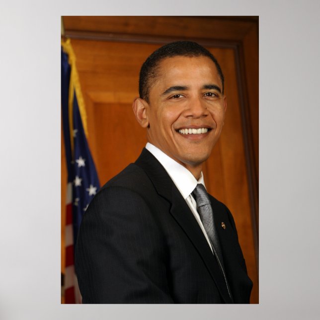 Póster Retrato oficial de Barack Obama (Frente)