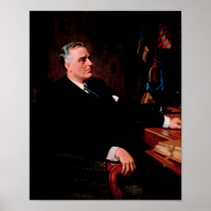 Póster Retrato oficial de FDR