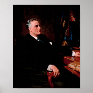 Póster Retrato oficial de FDR