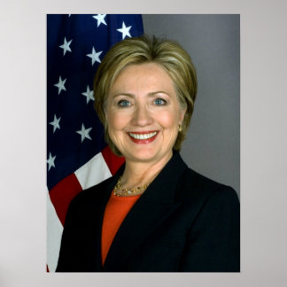 Póster Retrato oficial de Hillary Clinton