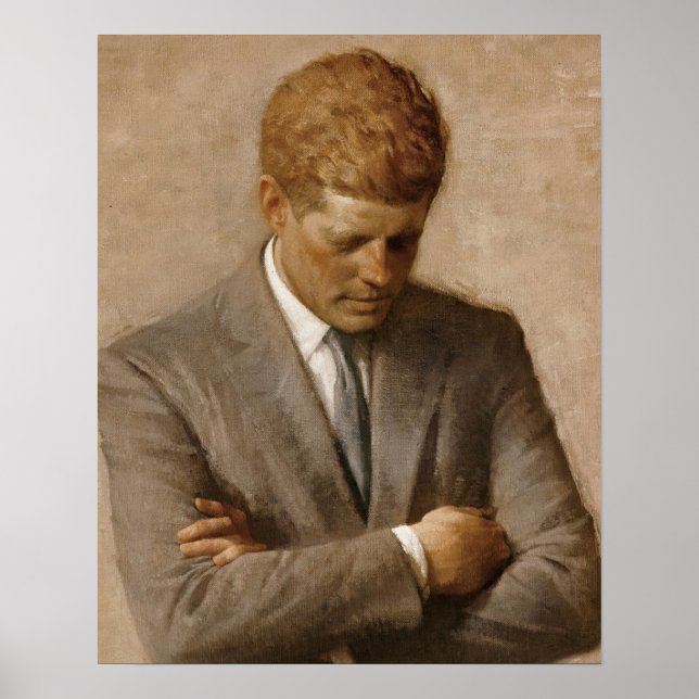 Póster Retrato Oficial de John F Kennedy (Frente)