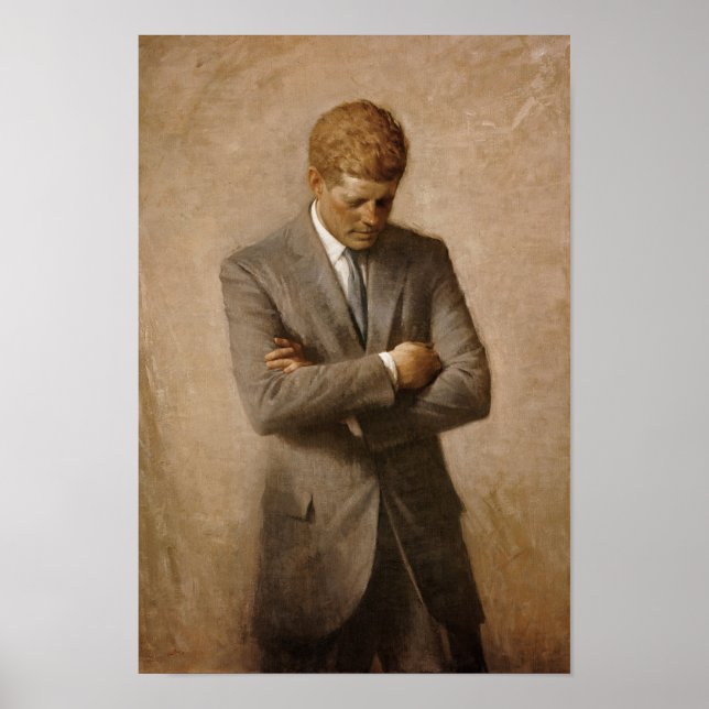 Póster Retrato Oficial de John F Kennedy (Frente)