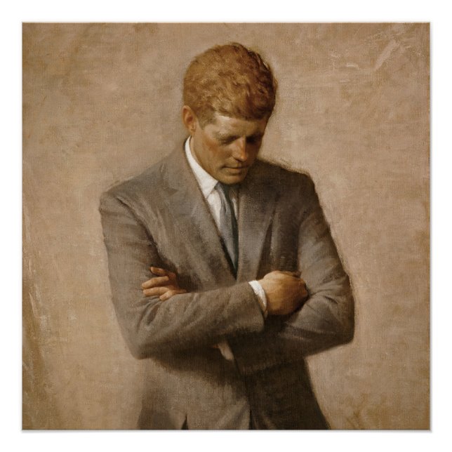 Póster Retrato Oficial de John F Kennedy (Anverso)